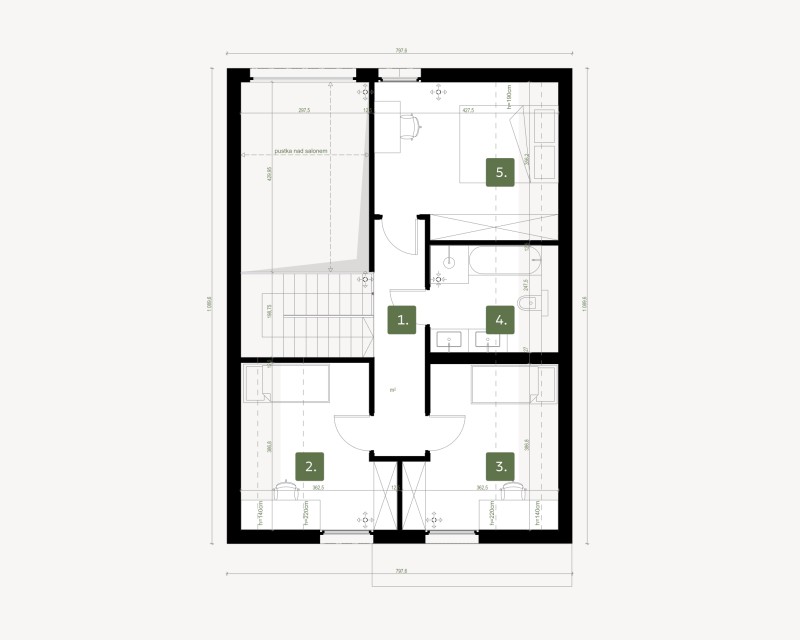 Poddasze - Bez garażu